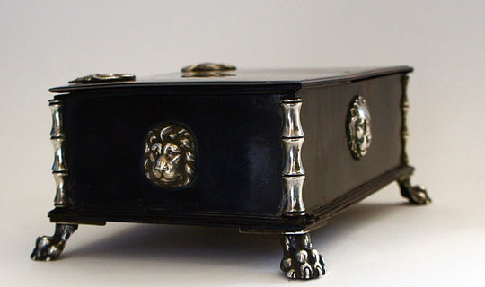 A Dutch colonial tortoise&nbsp;shell casket,