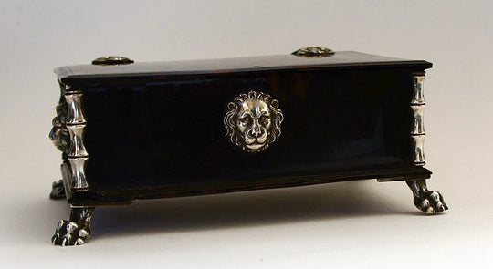 A Dutch colonial tortoise&nbsp;shell casket,